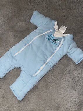 Baby Marlins Magic Sleepsuit Bag Sz S 3/6M Blue